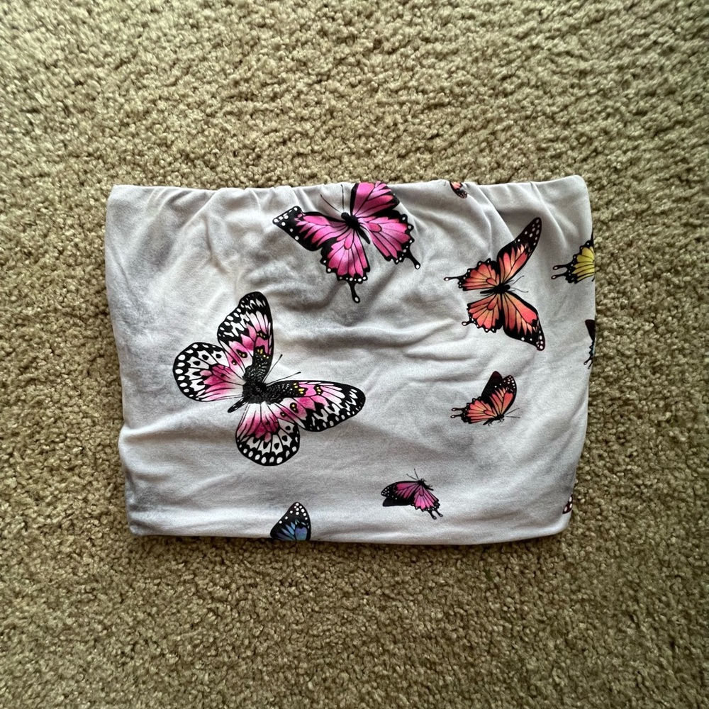 Butterfly Print Tube Top🦋💖 - Picture 5 of 10